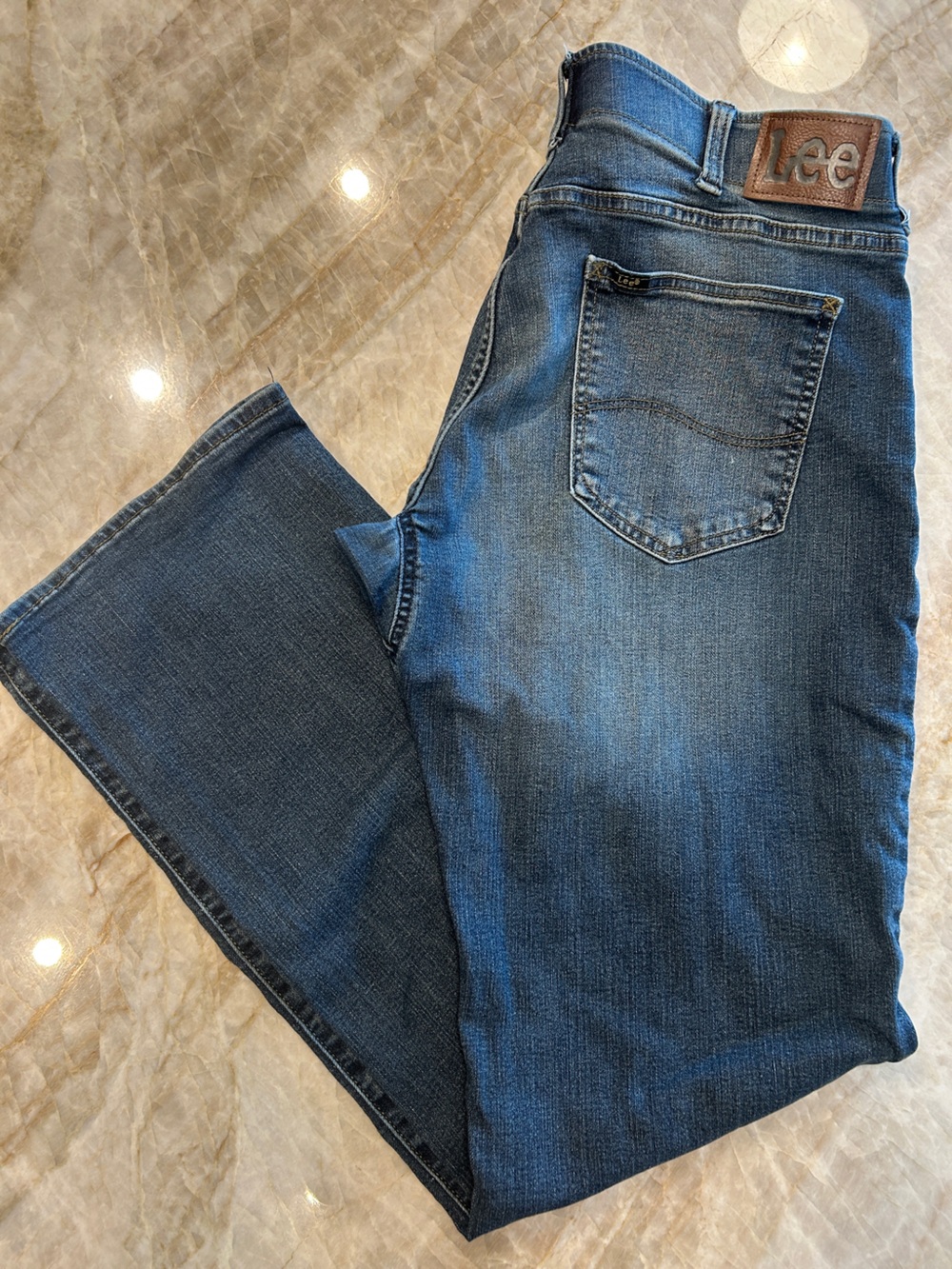 Lee Extreme Motion Bootcut Jeans Flex Waist 36x34 Men's EUC